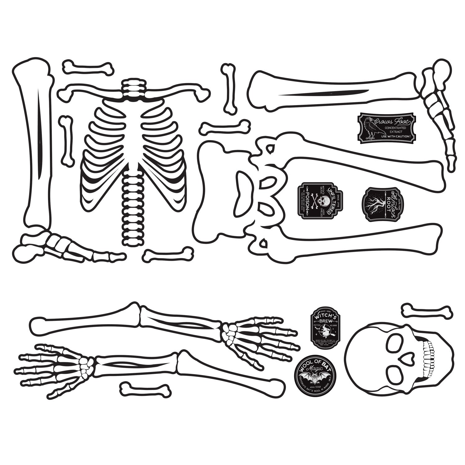 Skeleton Giant Wall Decals by WallPops