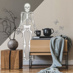 Skeleton Giant Wall Decals in a room setting