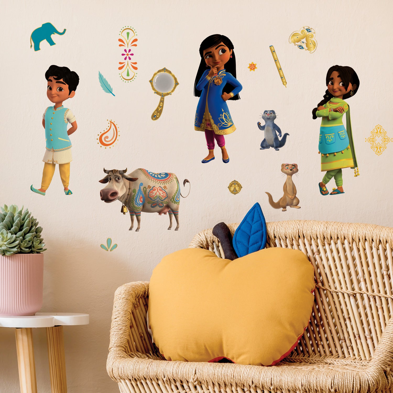 Mira: Royal Detective Wall Decals in a room setting