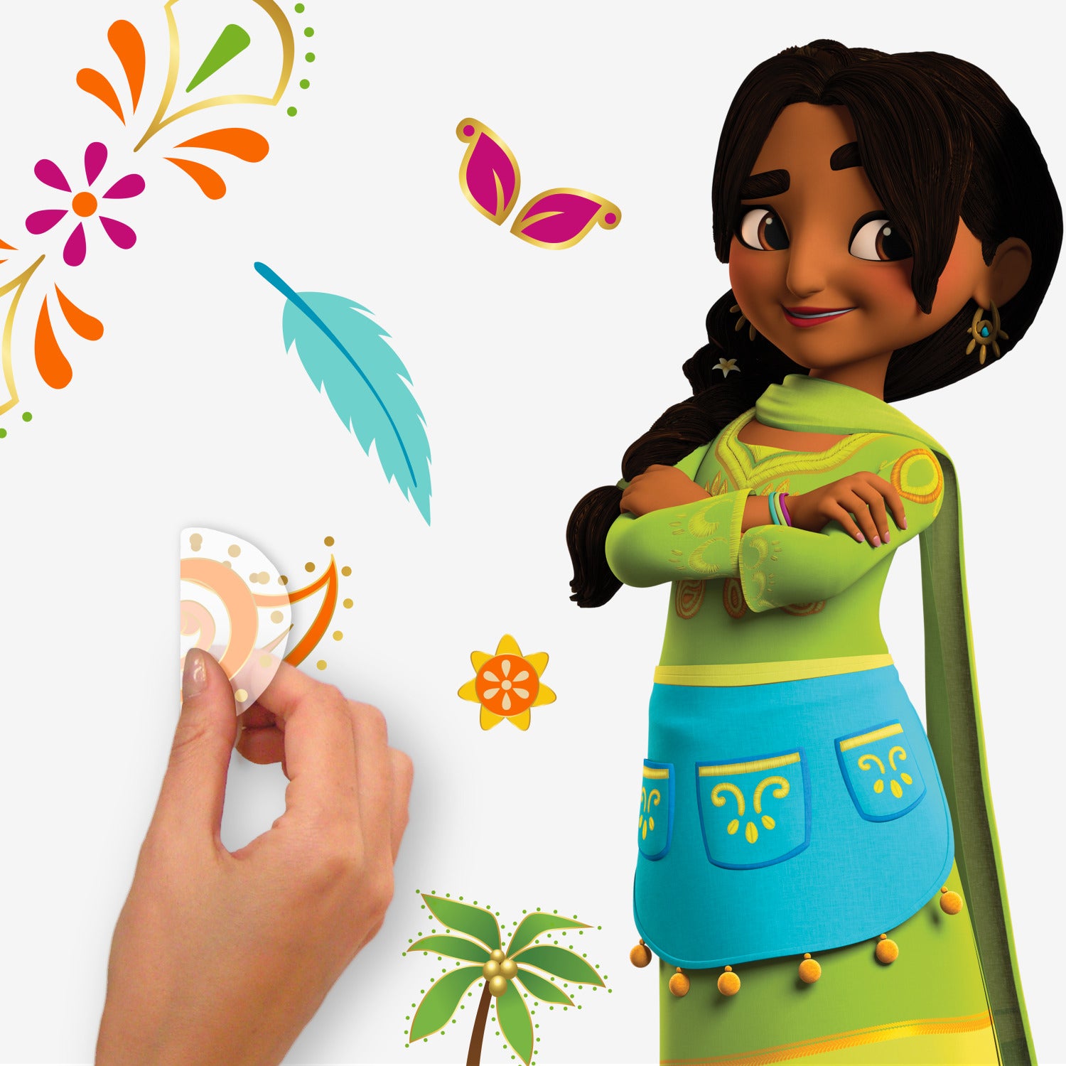 Mira: Royal Detective Wall Decals - peel and stick application