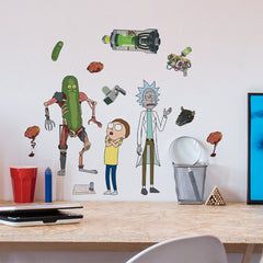 Rick & Morty Wall Decals in a room setting