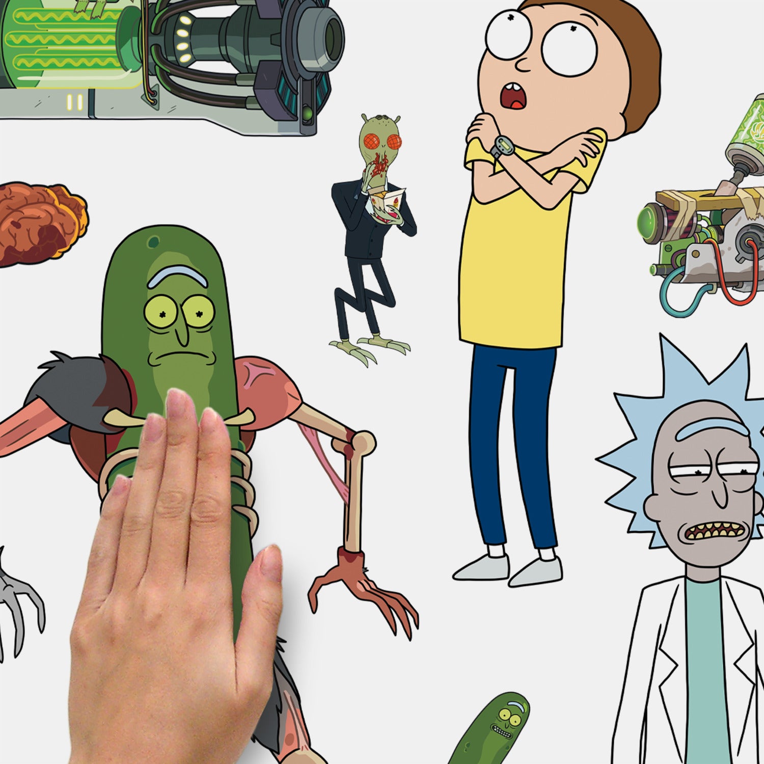 Rick & Morty Wall Decals - how to stick