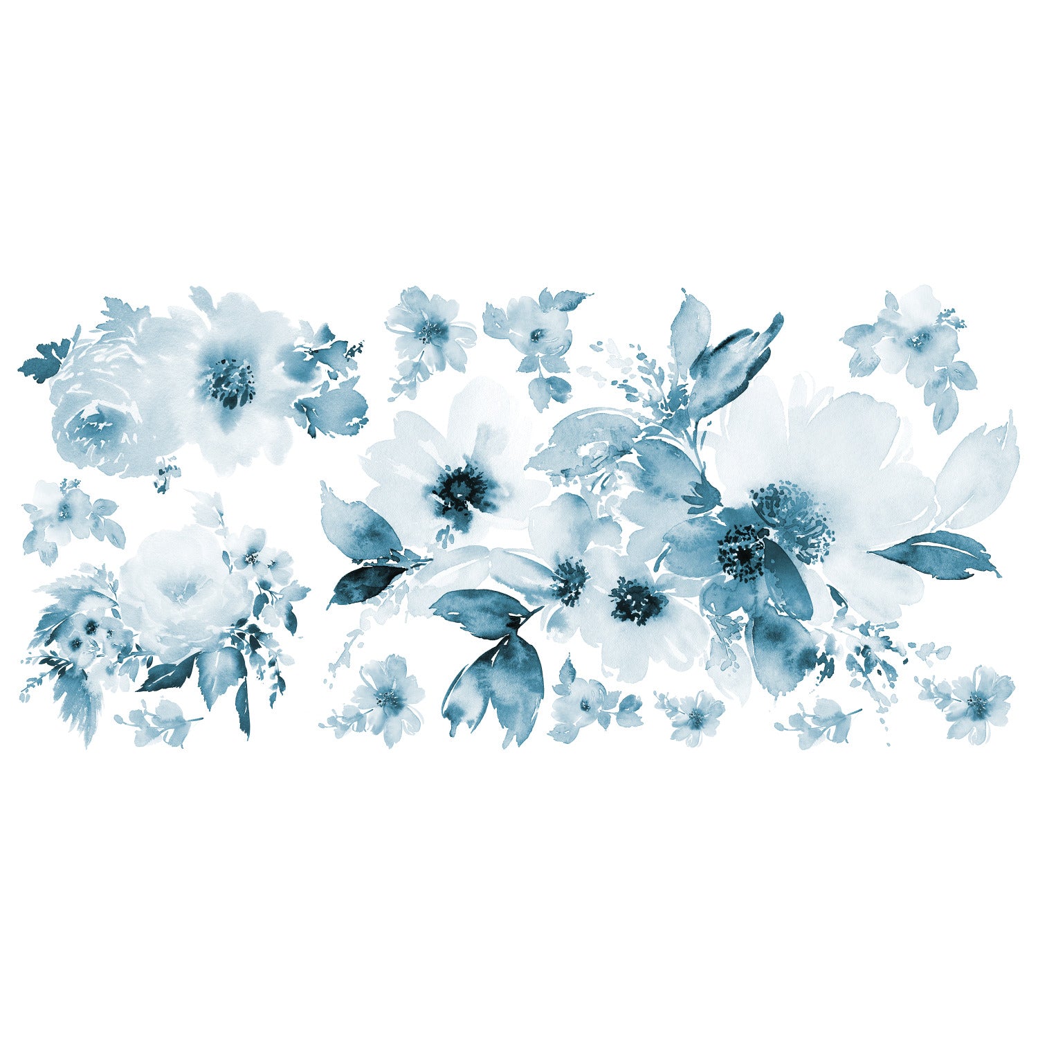 Watercolor Floral Giant Wall Decals by WallPops