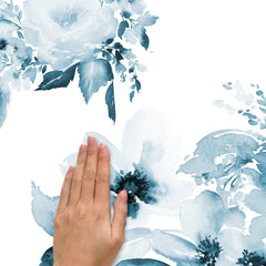 Watercolor Floral Giant Wall Decals - how to stick