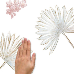 Desert Sun Palm Leaf & Floral Giant Wall Decals - how to stick