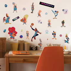 Space Jam Wall Decals in a room setting