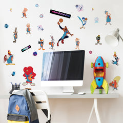 Space Jam Wall Decals in a room setting
