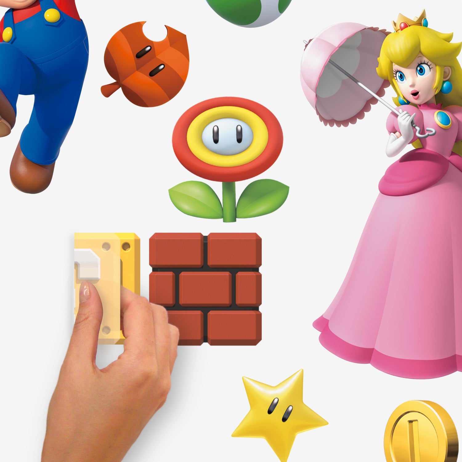 Super Mario Brothers Wall Decals - how to peel