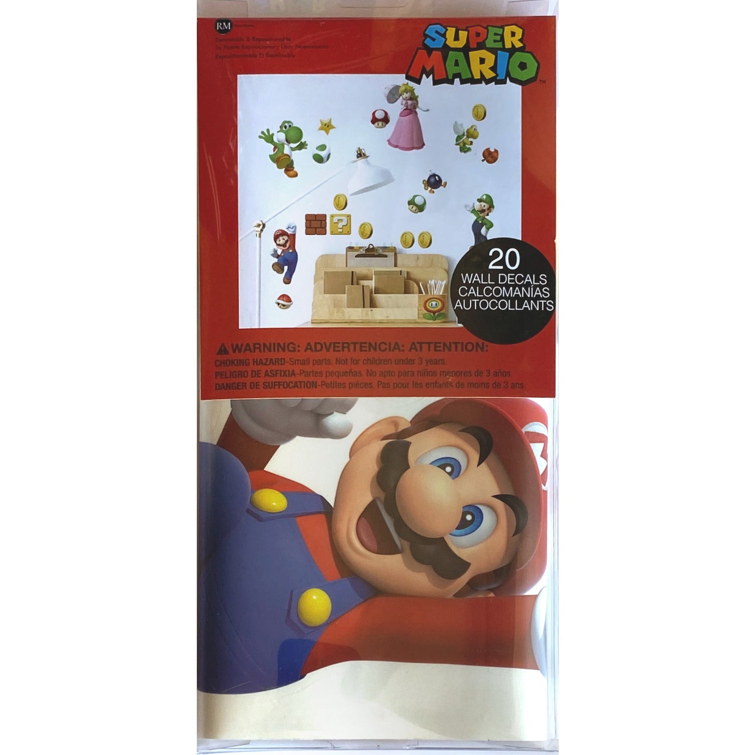 Super Mario Brothers Wall Decals - packaging