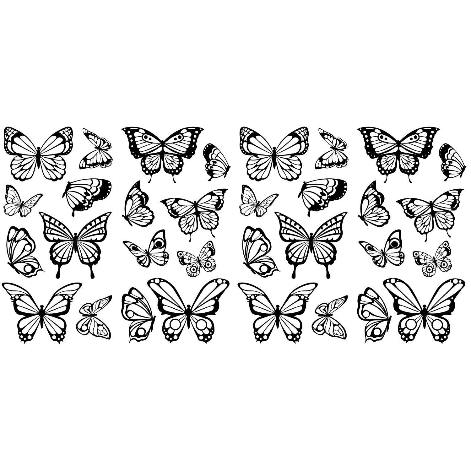 Color Your Own Butterflies Wall Decals by WallPops