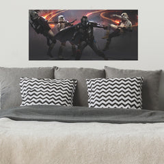 The Mandalorian Wall Decals in a room setting