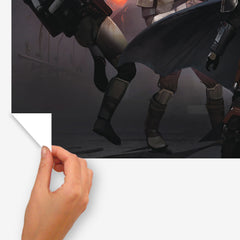 The Mandalorian Wall Decals - how to peel