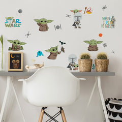 The Child Illustrated Wall Decals in a room setting