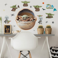 The Child Illustrated Wall Decals in a room setting