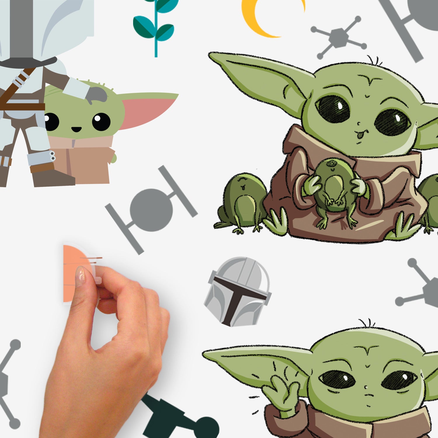 The Child Illustrated Wall Decals - how to stick