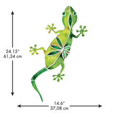 Catcoq Watercolor Geckos Giant Wall Decals - dimensions