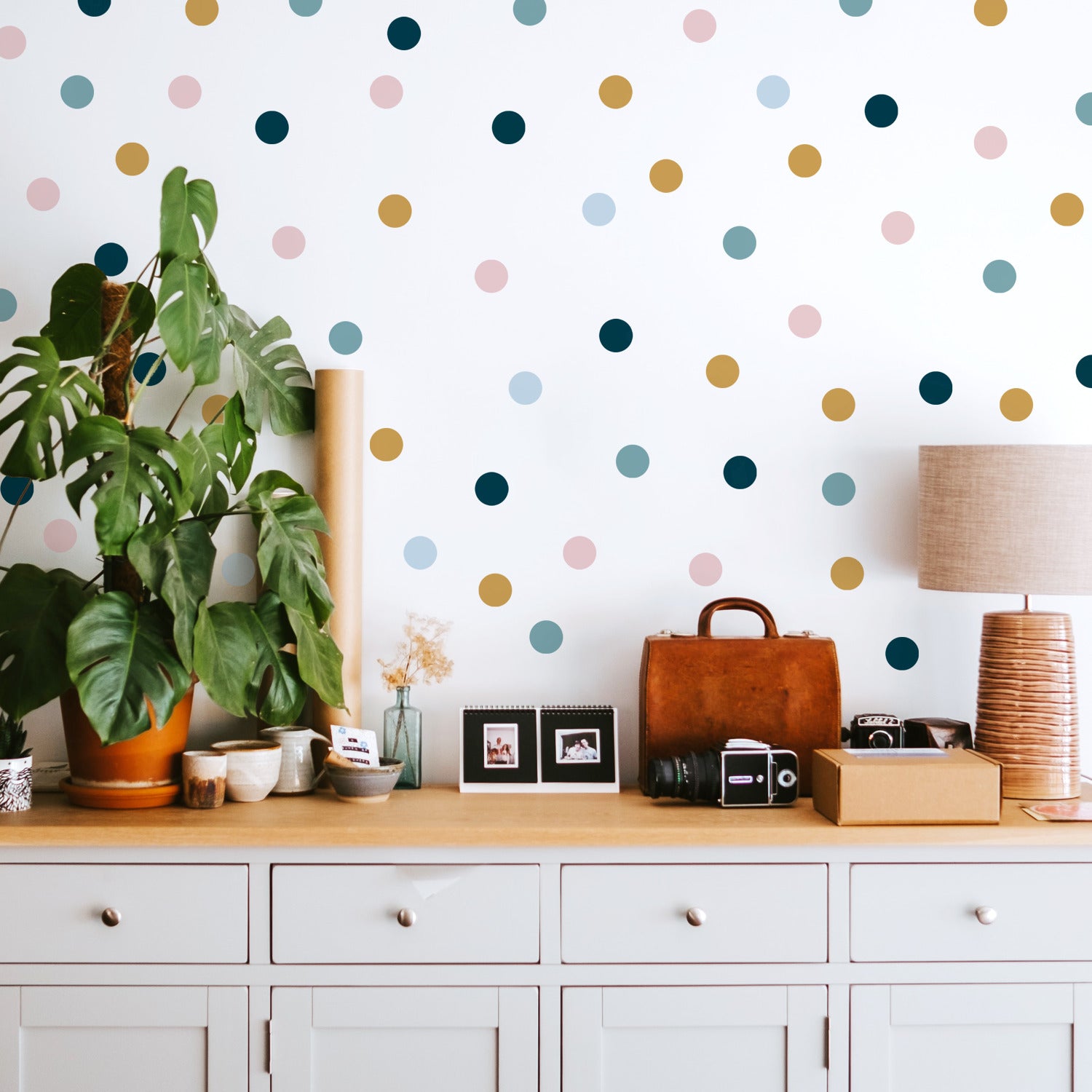 Dot Wall Decals in a room setting