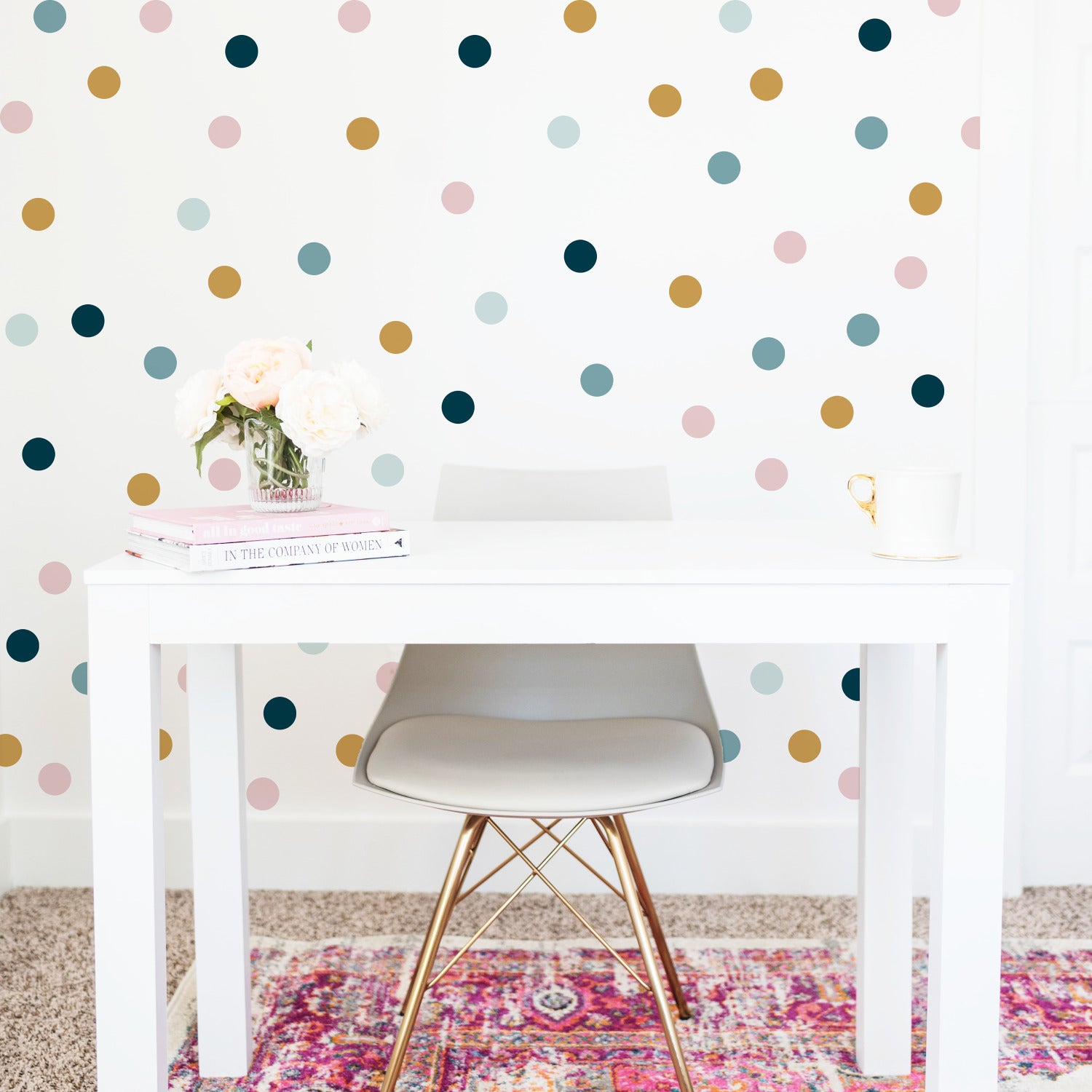 Dot Wall Decals in a room setting
