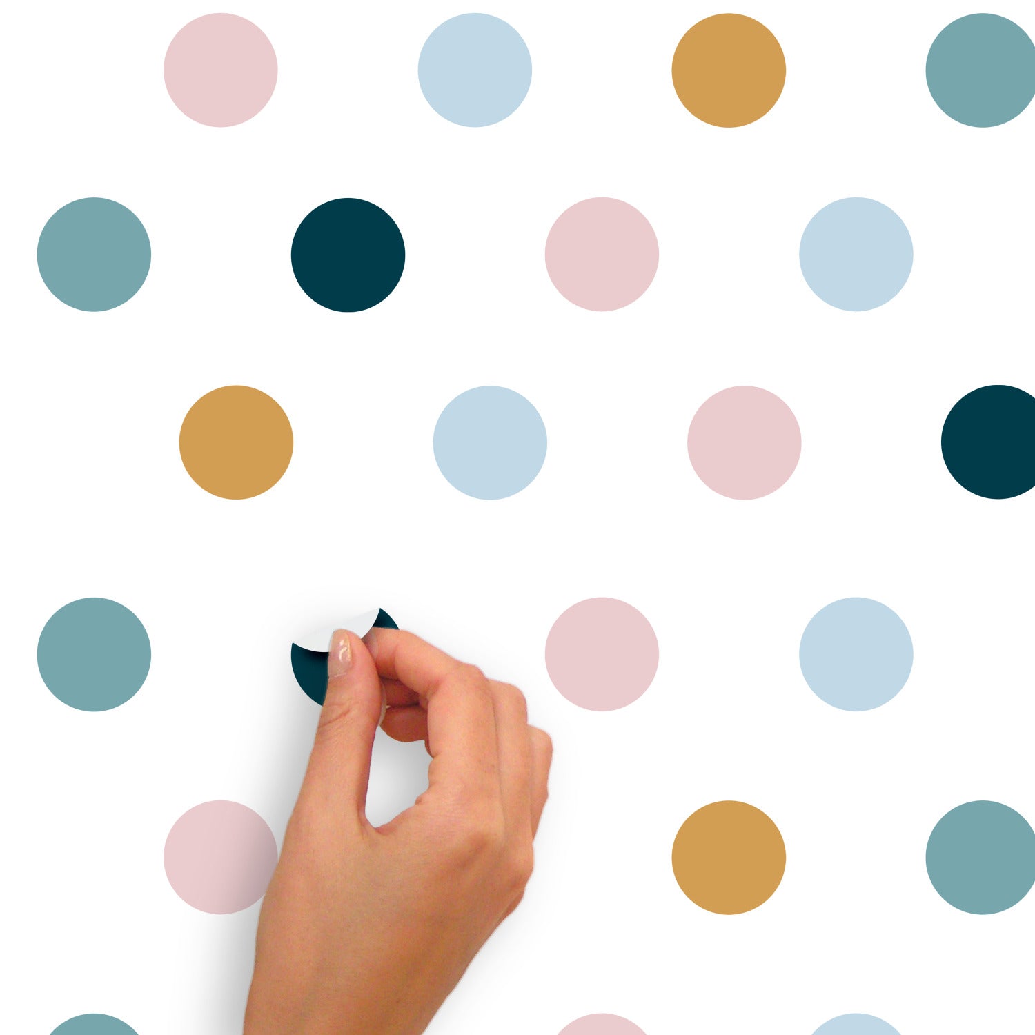 Dot Wall Decals - peel and stick application