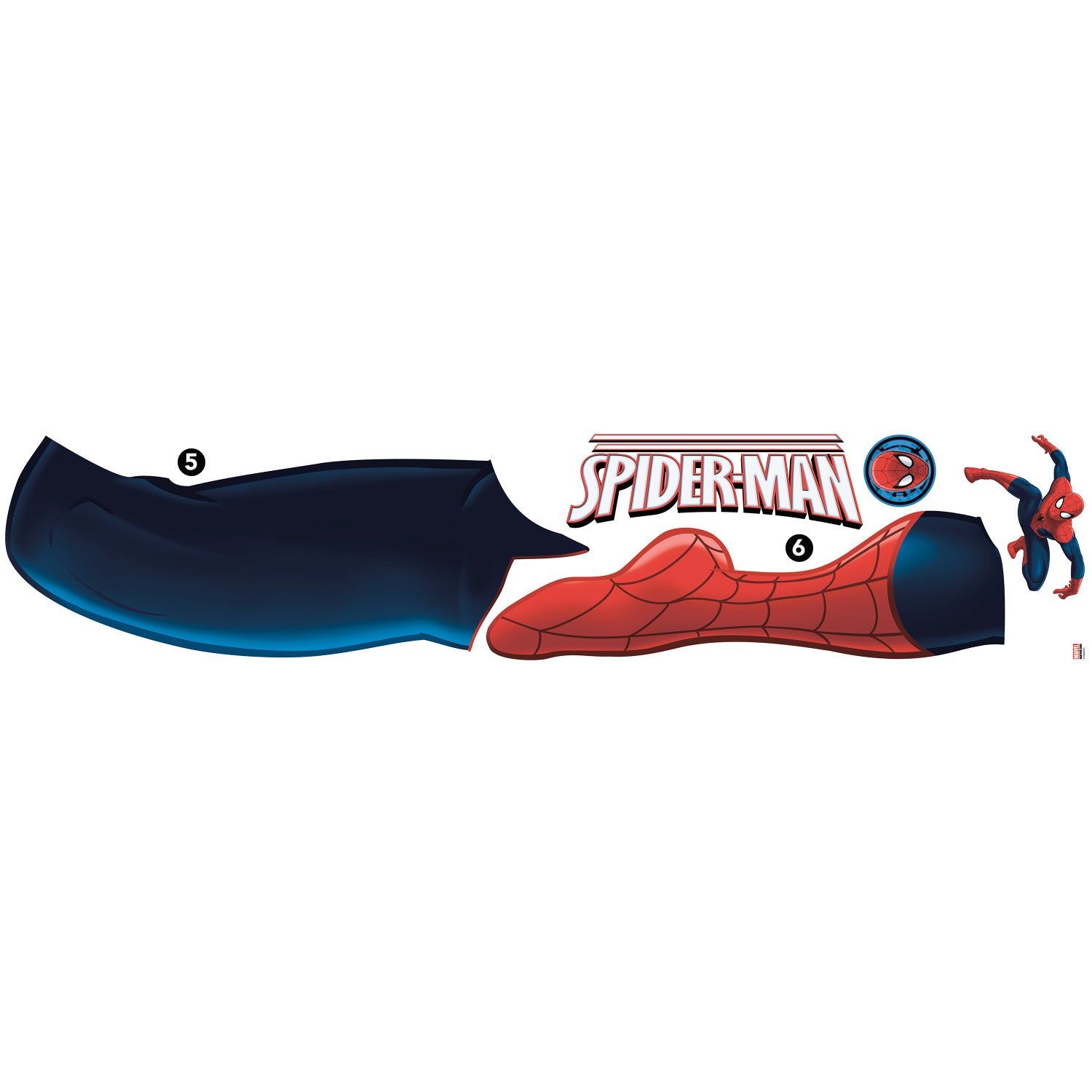 Ultimate SpiderMan Giant Wall Decals - panels