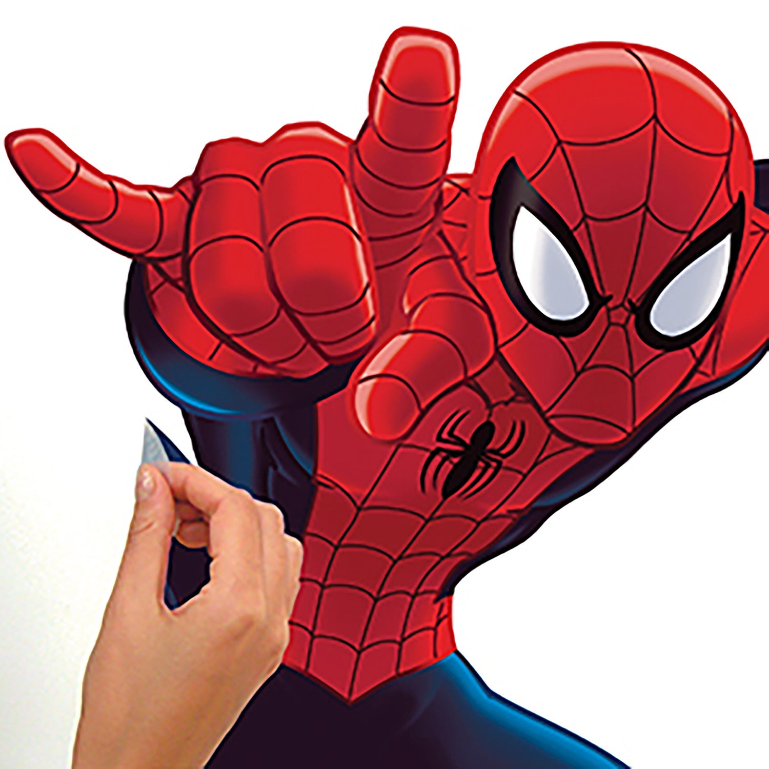 Ultimate SpiderMan Giant Wall Decals - how to peel