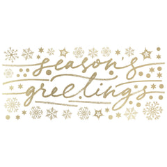 Season's Greetings With Metallic Ink Wall Decals by WallPops