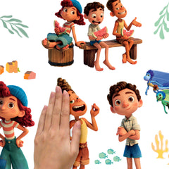 Pixar Luca Wall Decals - how to stick