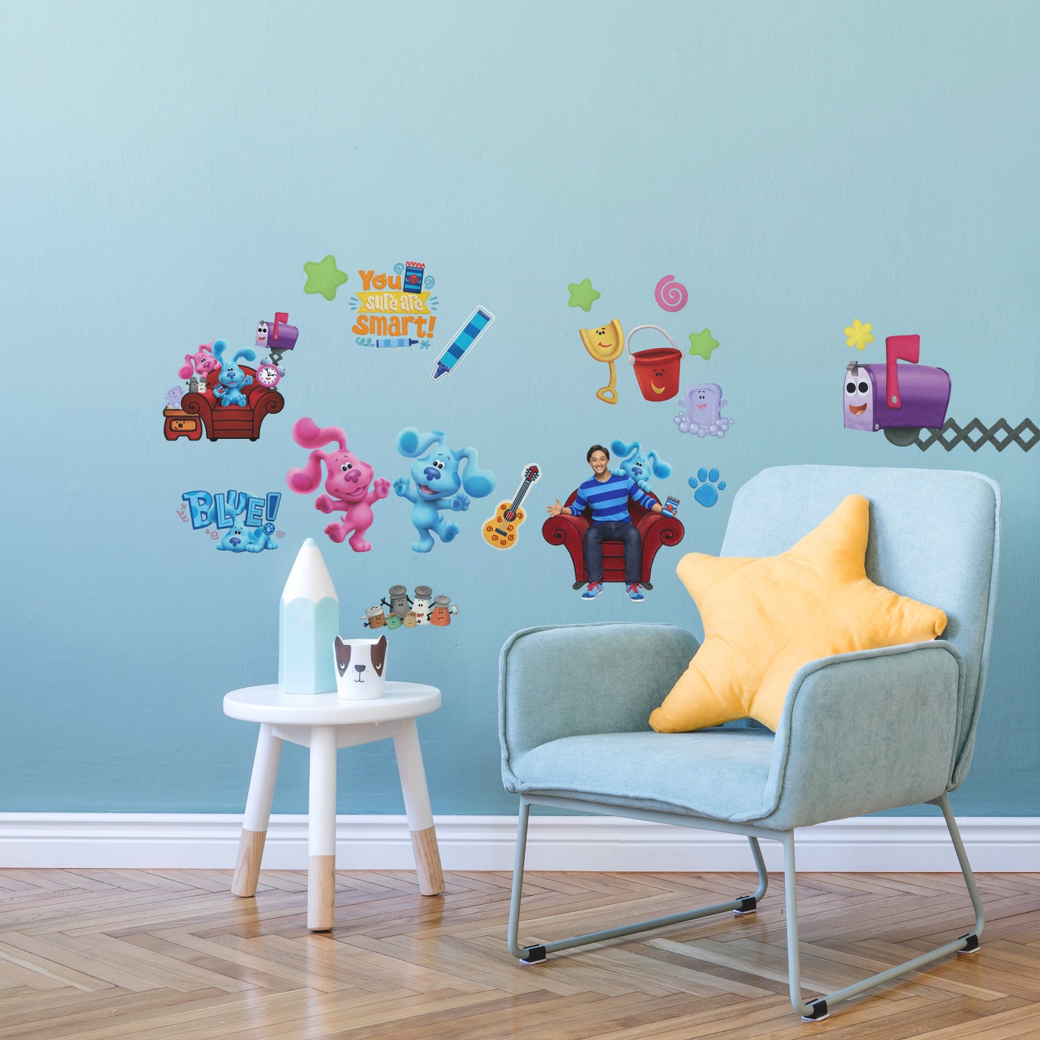 Blue's Clues Wall Decals in a room setting