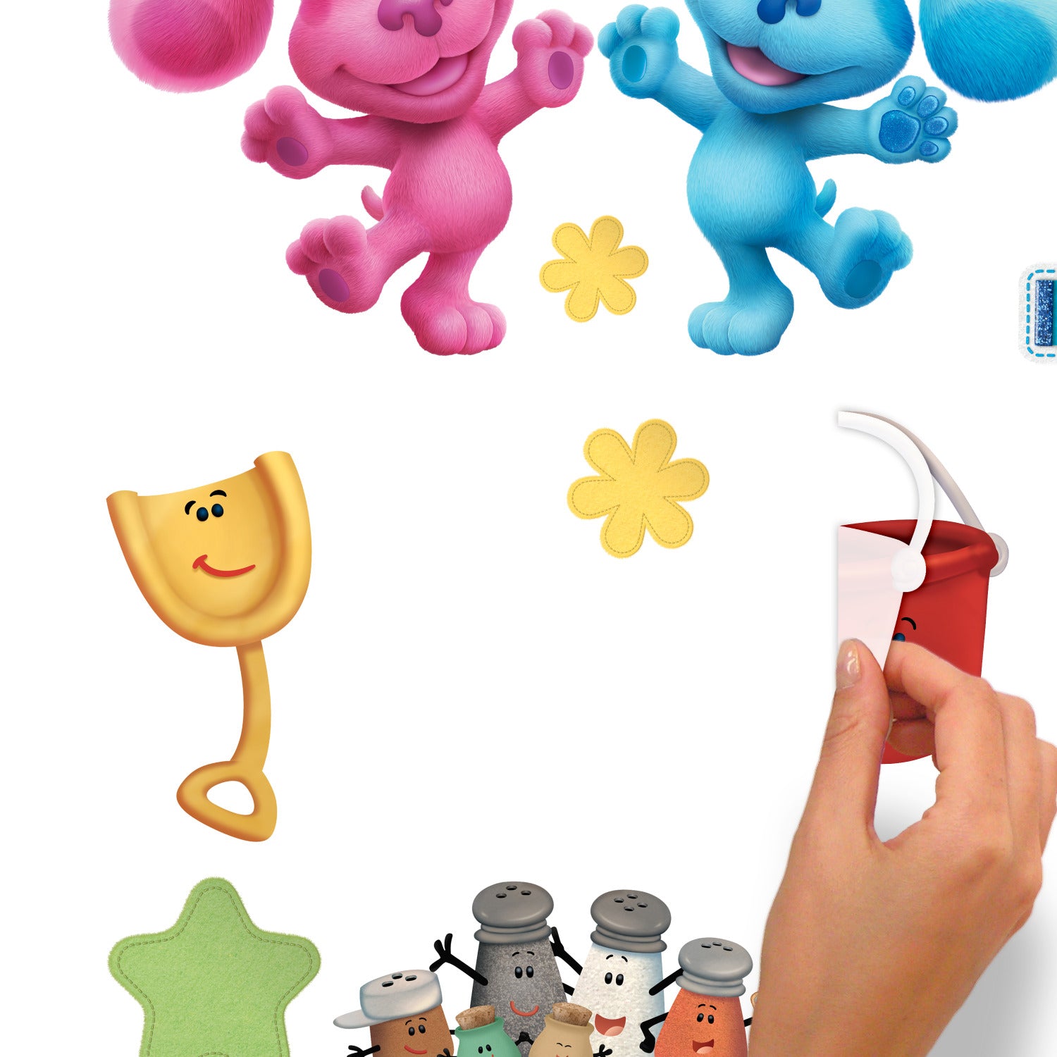 Blue's Clues Wall Decals - how to peel