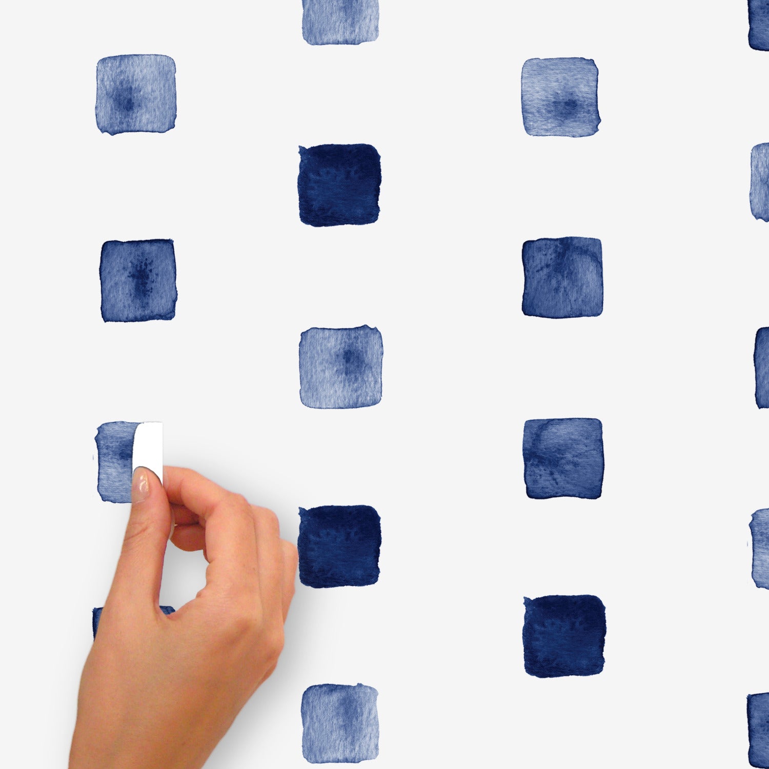 Watercolor Blocks Wall Decals - how to peel