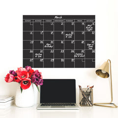 Chalk Calendar Wall Decals in a room setting