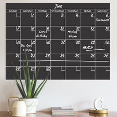 Chalk Calendar Wall Decals in a room setting