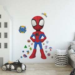 Spidey & His Amazing Friends Giant Wall Decals in a room setting