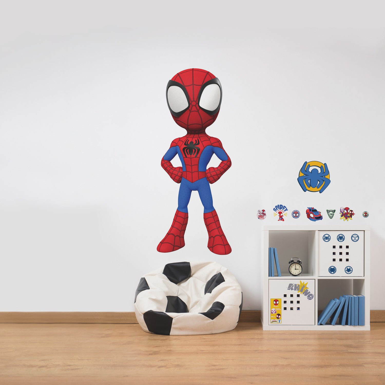 Spidey & His Amazing Friends Giant Wall Decals in a room setting