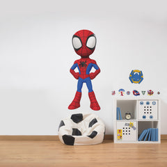 Spidey & His Amazing Friends Giant Wall Decals in a room setting