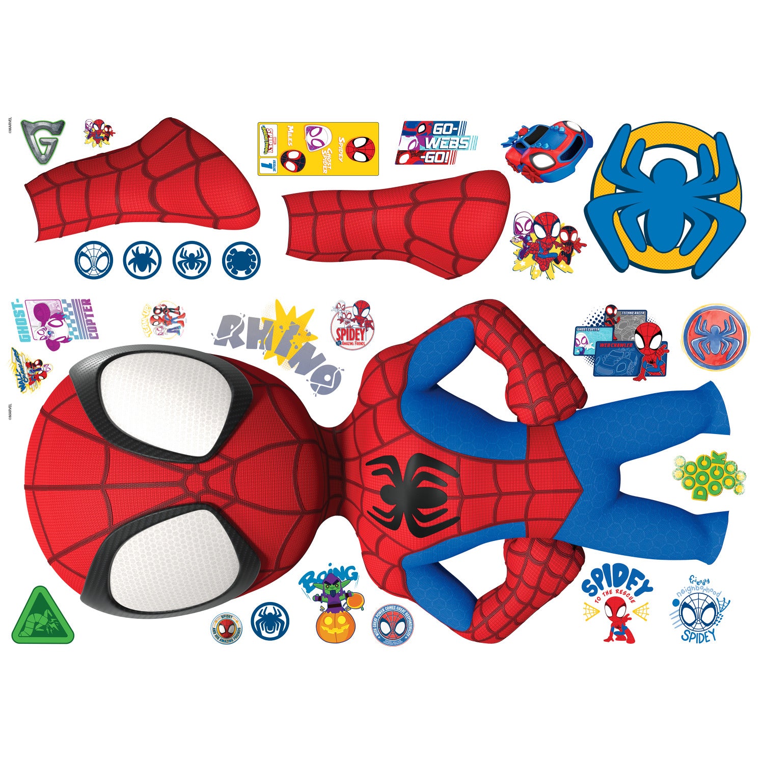 Spidey & His Amazing Friends Giant Wall Decals - panels