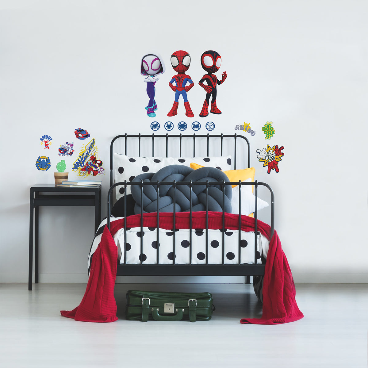 Spidey & His Amazing Friends Wall Decals in a room setting