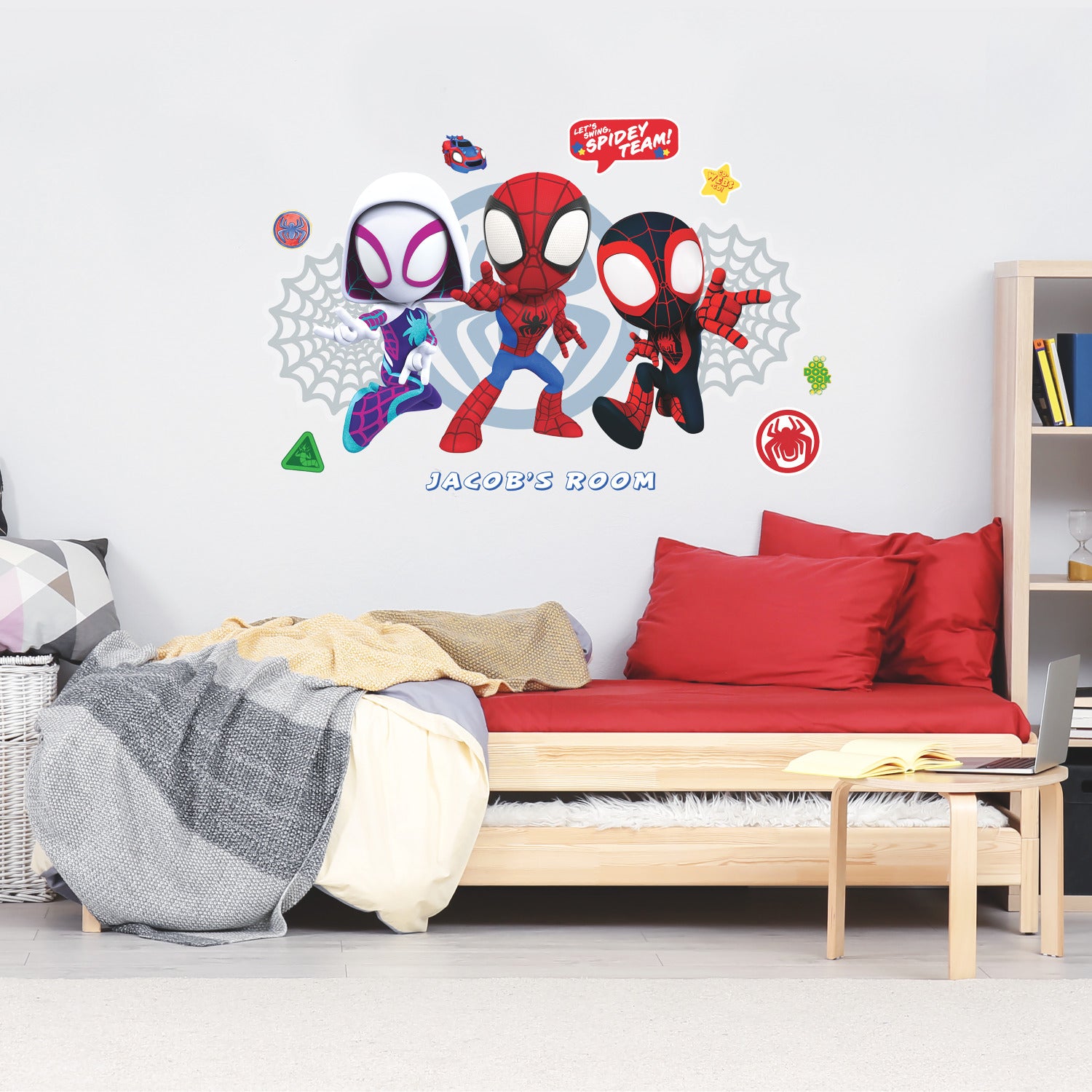 Spidey & His Amazing Friends Wall Decals in a room setting