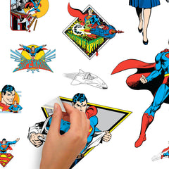 Classic Superman Characters Wall Decals - how to peel