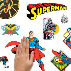 Classic Superman Characters Wall Decals - how to stick