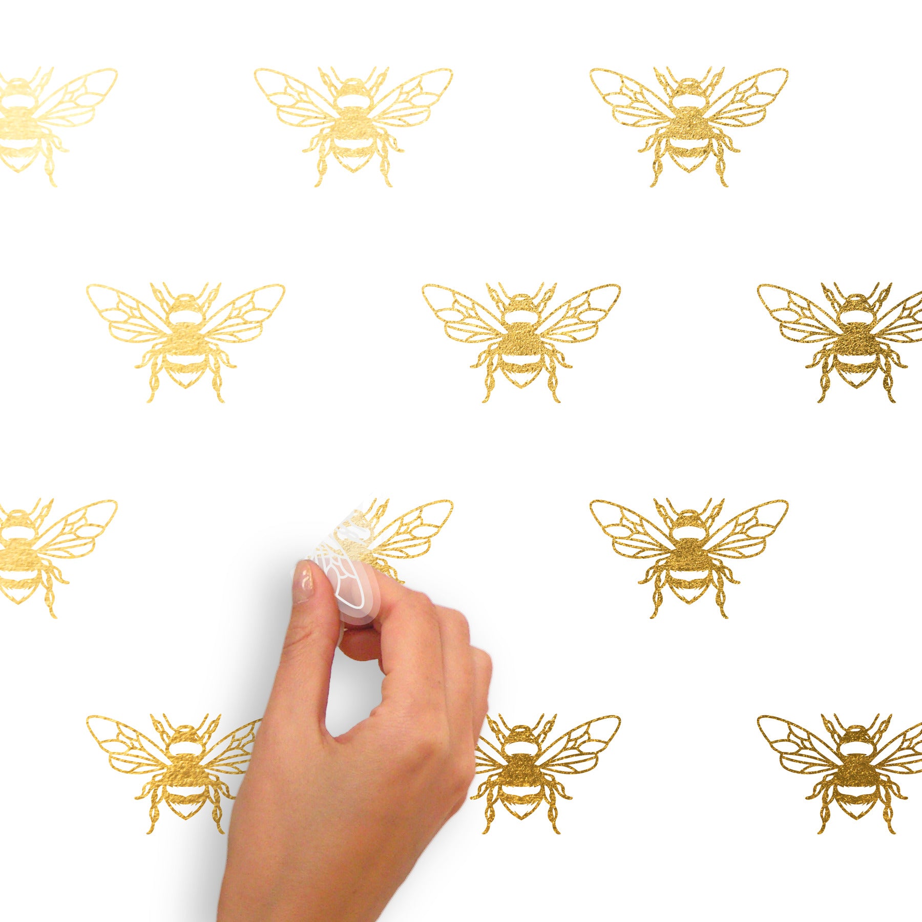 Bee Wall Decals - how to peel
