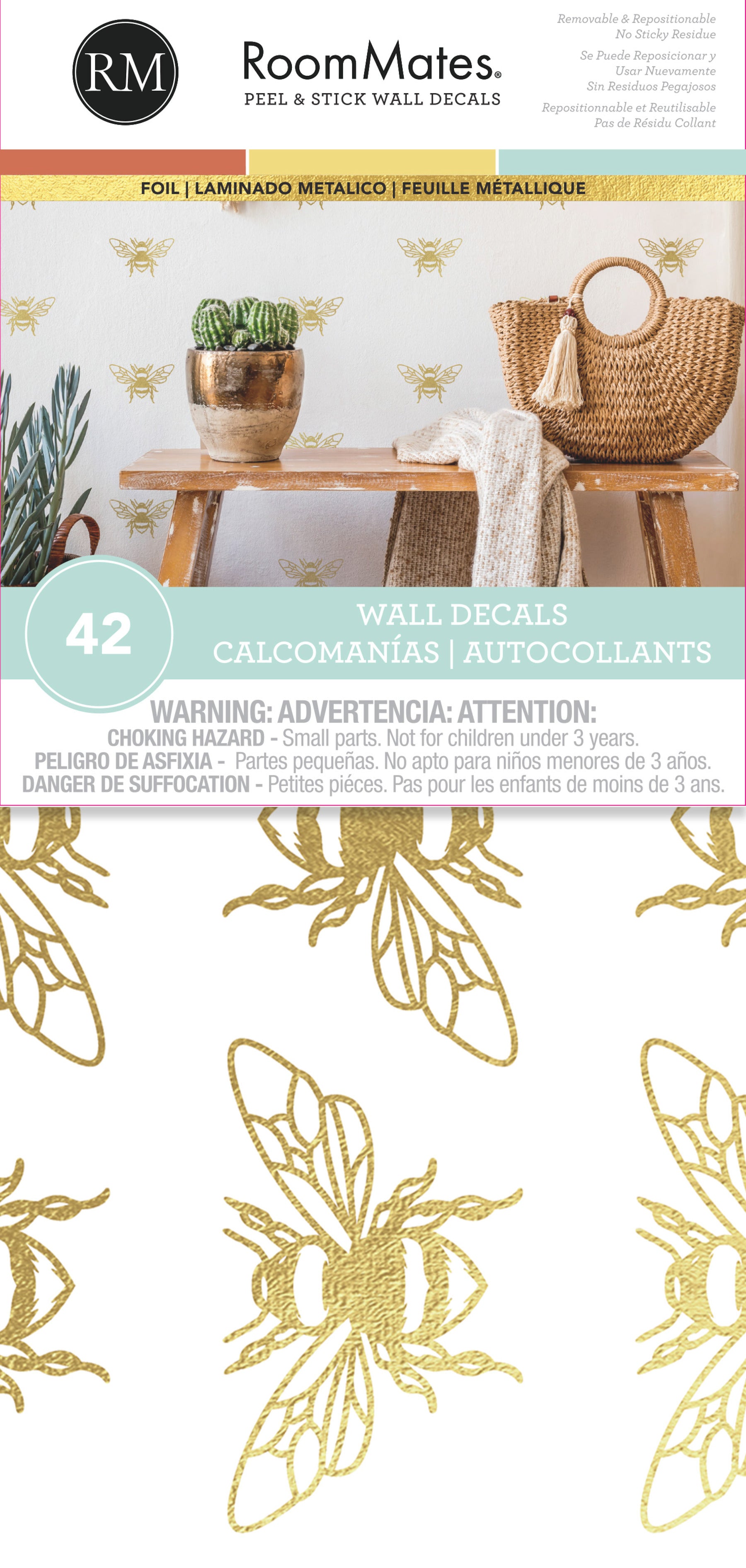 Bee Wall Decals - packaging