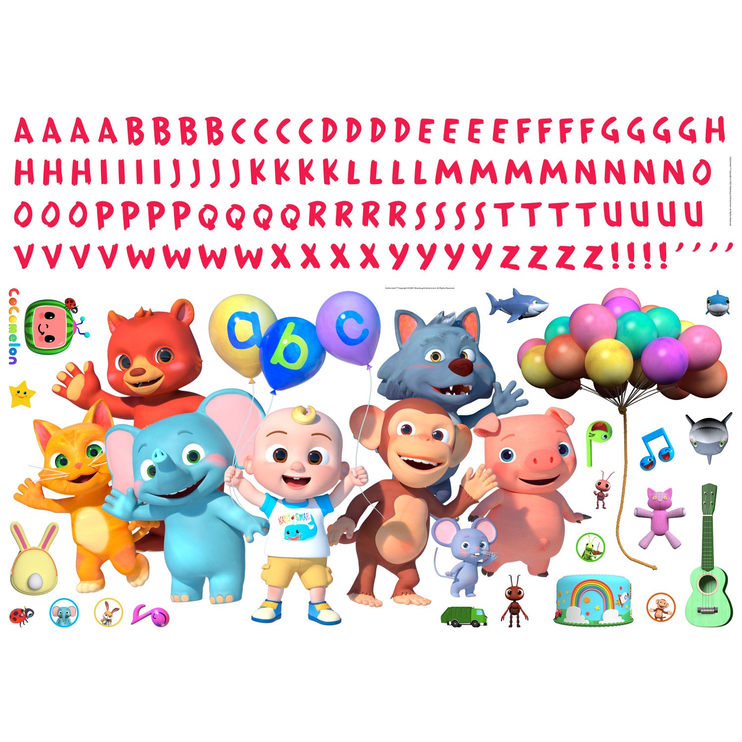Cocomelon Wall Decals - panels