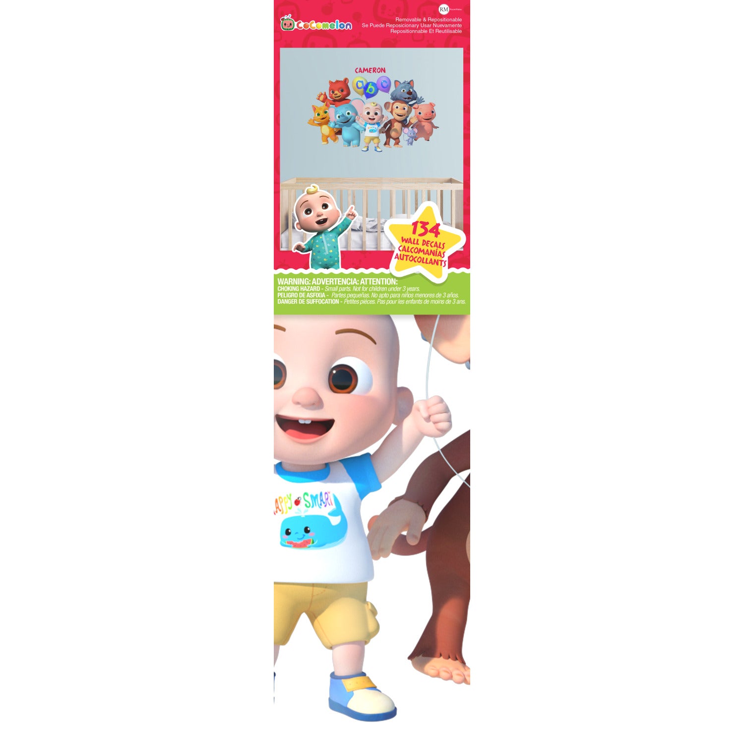 Cocomelon Wall Decals - packaging