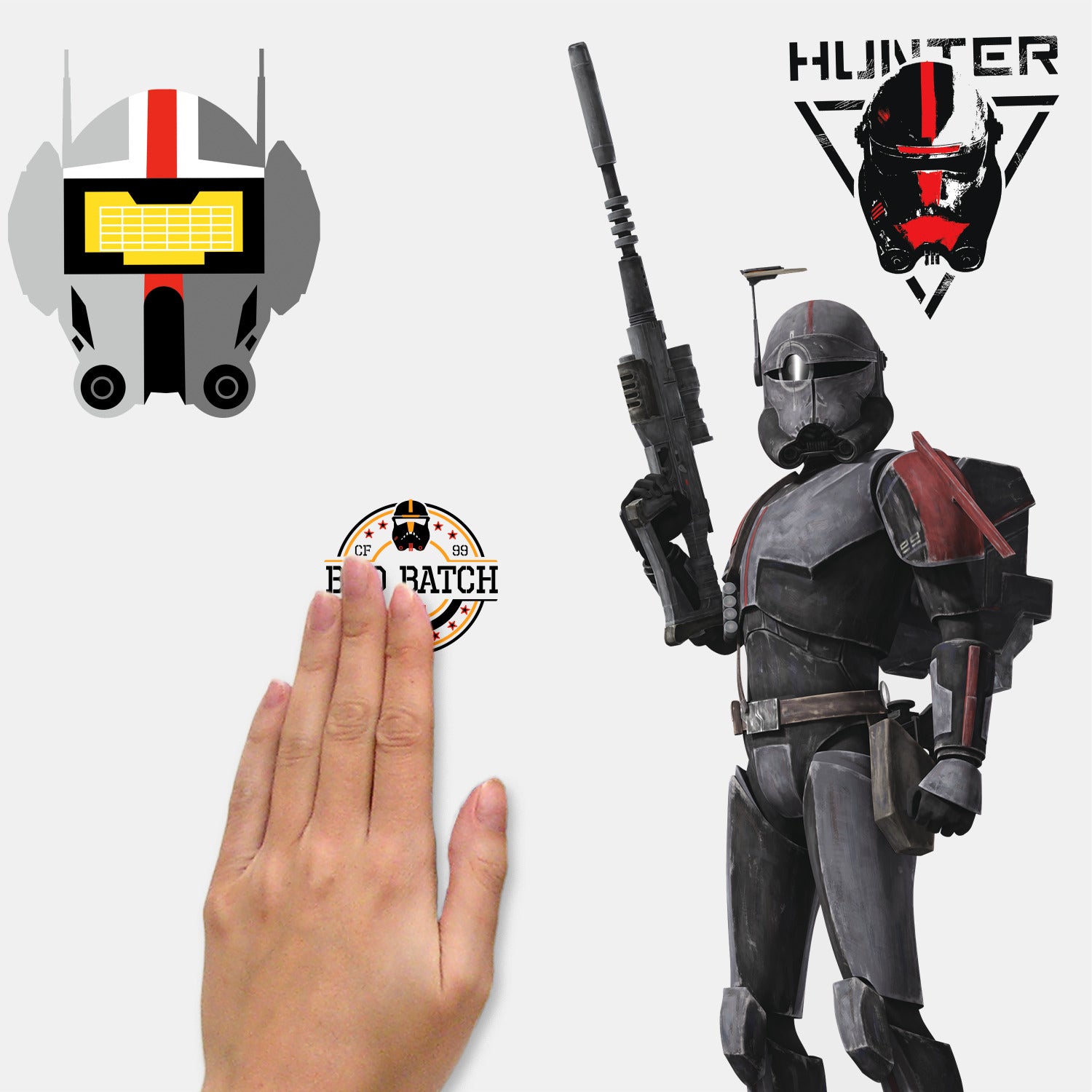 Bad Batch Wall Decals - how to stick
