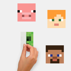 Minecraft Wall Decals - peel and stick application
