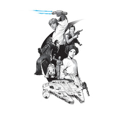 Classic Star Wars with Alphabet Wall Decals by WallPops