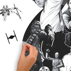 Classic Star Wars with Alphabet Wall Decals - how to peel
