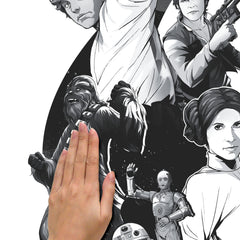 Classic Star Wars with Alphabet Wall Decals - how to stick