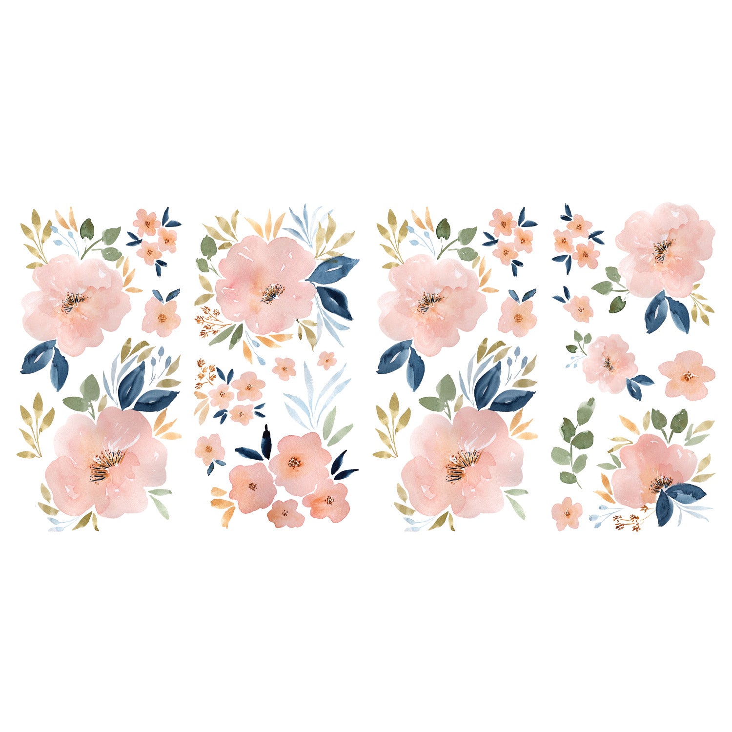 Beth Schneider Sweet Blooms Watercolor Wall Decals by WallPops